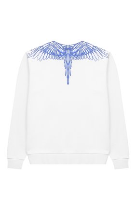 Детский хлопковый свитшот MARCELO BURLON KIDS OF MILAN белого цвета по цене 14200 руб., арт. 21E/B/MB/2000/0020/8-14Y | Фото 2 Детский хлопковый свитшот MARCELO BURLON KIDS OF MILAN белого цвета, арт. 21E/B/MB/2000/0020/8-14Y | Фото 2