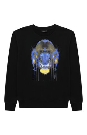 Детский хлопковый свитшот MARCELO BURLON KIDS OF MILAN черного цвета по цене 14200 руб., арт. 21E/B/MB/2002/0020/8-14Y | Фото 1 Детский хлопковый свитшот MARCELO BURLON KIDS OF MILAN черного цвета, арт. 21E/B/MB/2002/0020/8-14Y | Фото 1
