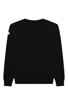 Детский хлопковый свитшот MARCELO BURLON KIDS OF MILAN черного цвета по цене 14200 руб., арт. 21E/B/MB/2002/0020/8-14Y | Фото 2 Детский хлопковый свитшот MARCELO BURLON KIDS OF MILAN черного цвета, арт. 21E/B/MB/2002/0020/8-14Y | Фото 2