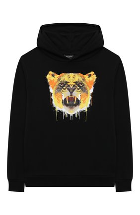 Детский хлопковое худи MARCELO BURLON KIDS OF MILAN черного цвета по цене 18050 руб., арт. 21E/B/MB/2103/0020/8-14Y | Фото 1 Детский хлопковое худи MARCELO BURLON KIDS OF MILAN черного цвета, арт. 21E/B/MB/2103/0020/8-14Y | Фото 1