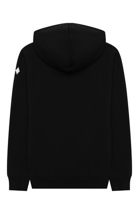 Детский хлопковое худи MARCELO BURLON KIDS OF MILAN черного цвета по цене 18050 руб., арт. 21E/B/MB/2103/0020/8-14Y | Фото 2 Детский хлопковое худи MARCELO BURLON KIDS OF MILAN черного цвета, арт. 21E/B/MB/2103/0020/8-14Y | Фото 2