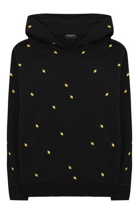 Детский хлопковое худи MARCELO BURLON KIDS OF MILAN черного цвета по цене 18500 руб., арт. 21E/B/MB/2106/0021/8-14Y | Фото 1 Детский хлопковое худи MARCELO BURLON KIDS OF MILAN черного цвета, арт. 21E/B/MB/2106/0021/8-14Y | Фото 1