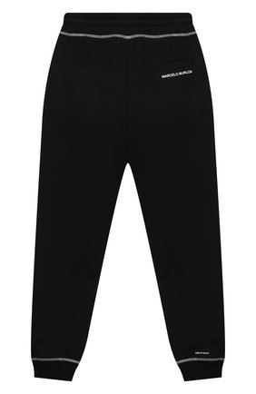 Детские хлопковые джоггеры MARCELO BURLON KIDS OF MILAN черного цвета по цене 18950 руб., арт. 21E/B/MB/3002/0021/8-14Y | Фото 2 Детские хлопковые джоггеры MARCELO BURLON KIDS OF MILAN черного цвета, арт. 21E/B/MB/3002/0021/8-14Y | Фото 2