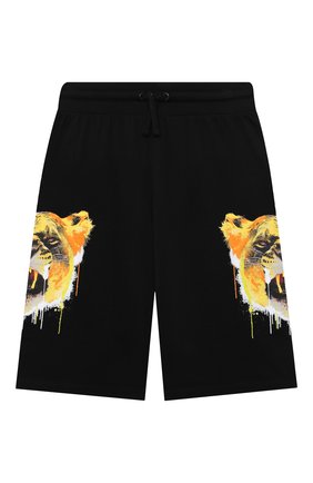 Детские хлопковые шорты MARCELO BURLON KIDS OF MILAN черного цвета по цене 16450 руб., арт. 21E/B/MB/3202/0020/8-14Y | Фото 1 Детские хлопковые шорты MARCELO BURLON KIDS OF MILAN черного цвета, арт. 21E/B/MB/3202/0020/8-14Y | Фото 1