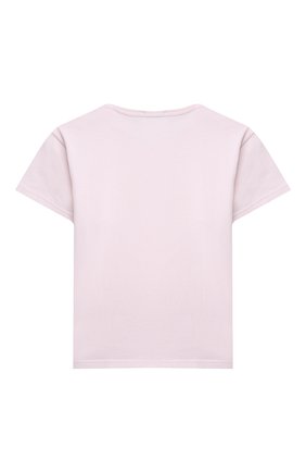 Детская хлопковая футболка DOLCE & GABBANA светло-розового цвета, арт. L4JT7T/G70LK/2-6 | Фото 2 (Материал внешний: Хлопок; Рукава: Короткие; Региональные ограничения белый список (Axapta Mercury): RU; Мальчики Кросс-КТ: Футболка-одежда; Ростовка одежда: 2 года | 92 см, 3 года | 98 см, 4 года | 104 см, 5 лет | 110 см, 6 лет | 116 см)