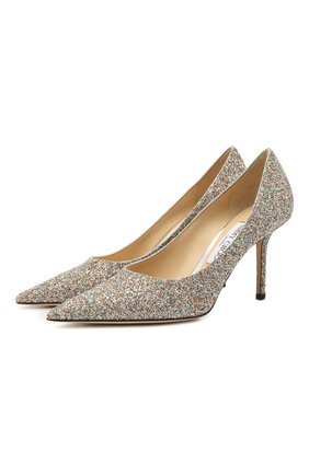 Женские текстильные туфли love 85 JIMMY CHOO серебряного цвета по цене 50400 руб., арт. L0VE 85/J0Y | Фото 1 Женские текстильные туфли love 85 JIMMY CHOO серебряного цвета, арт. L0VE 85/J0Y | Фото 1