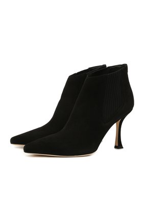 Женские замшевые ботильоны maiara 90 JIMMY CHOO черного цвета по цене 82000 руб., арт. MAIARA 90/SUE | Фото 1 Женские замшевые ботильоны maiara 90 JIMMY CHOO черного цвета, арт. MAIARA 90/SUE | Фото 1