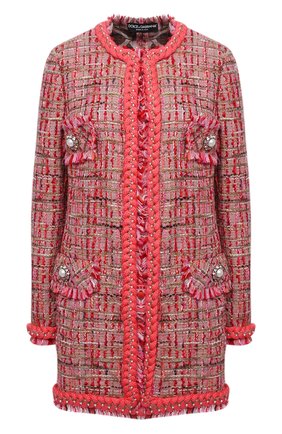 Женский жакет DOLCE & GABBANA красного цвета по цене 521000 руб., арт. F26AKZ/FQMCJ | Фото 1 Женский жакет DOLCE & GABBANA красного цвета, арт. F26AKZ/FQMCJ | Фото 1