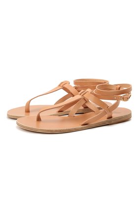 Женские кожаные сандалии estia ANCIENT GREEK SANDALS бежевого цвета по цене 15000 руб., арт. ESTIA/NATURAL | Фото 1 Женские кожаные сандалии estia ANCIENT GREEK SANDALS бежевого цвета, арт. ESTIA/NATURAL | Фото 1