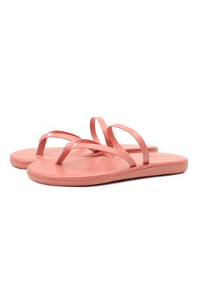 Женские кожаные шлепанцы flip ANCIENT GREEK SANDALS розового цвета по цене 12950 руб., арт. FLIP FL0P/PINK | Фото 1 Женские кожаные шлепанцы flip ANCIENT GREEK SANDALS розового цвета, арт. FLIP FL0P/PINK | Фото 1