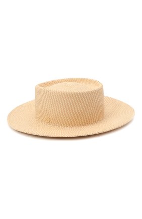 Женская соломенная шляпа LORO PIANA бежевого цвета по цене 65050 руб., арт. FAL6599 | Фото 2 Женская соломенная шляпа LORO PIANA бежевого цвета, арт. FAL6599 | Фото 2