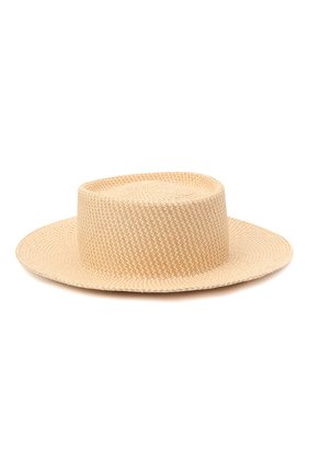 Женская соломенная шляпа LORO PIANA бежевого цвета, арт. FAL6599 | Фото 1 (Материал: Растительное волокно)