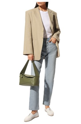 Женские кожаные эспадрильи LORO PIANA белого цвета по цене 49950 руб., арт. FAL5963 | Фото 2 Женские кожаные эспадрильи LORO PIANA белого цвета, арт. FAL5963 | Фото 2