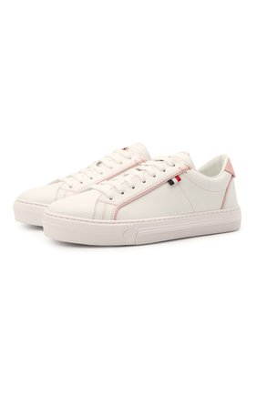 Женские кожаные кеды alodie MONCLER белого цвета по цене 39500 руб., арт. G1-09B-4M711-06-02SRW | Фото 1 Женские кожаные кеды alodie MONCLER белого цвета, арт. G1-09B-4M711-06-02SRW | Фото 1