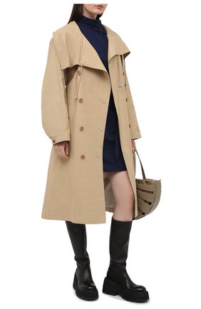 Женский хлопковый тренч KENZO бежевого цвета по цене 109500 руб., арт. FB52MA0419SB | Фото 2 Женский хлопковый тренч KENZO бежевого цвета, арт. FB52MA0419SB | Фото 2