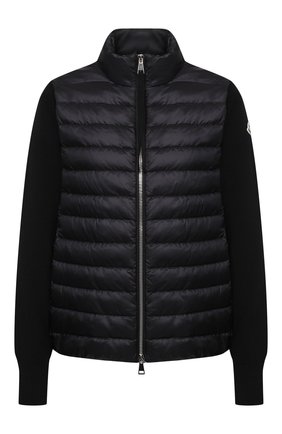 Женский кардиган MONCLER черного цвета по цене 62100 руб., арт. G1-093-9B504-00-A9001 | Фото 1 Женский кардиган MONCLER черного цвета, арт. G1-093-9B504-00-A9001 | Фото 1