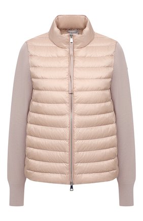 Женский кардиган MONCLER розового цвета по цене 62100 руб., арт. G1-093-9B504-00-A9001 | Фото 1 Женский кардиган MONCLER розового цвета, арт. G1-093-9B504-00-A9001 | Фото 1