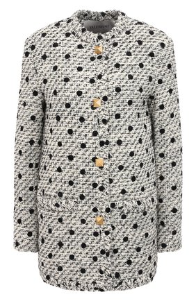 Женский жакет VALENTINO черно-белого цвета по цене 340000 руб., арт. VB3CE28069M | Фото 1 Женский жакет VALENTINO черно-белого цвета, арт. VB3CE28069M | Фото 1