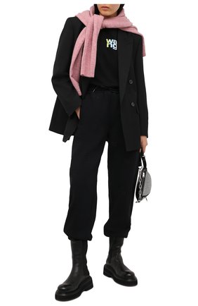 Женские хлопковый джоггеры ALEXANDER WANG черного цвета по цене 47250 руб., арт. UCC1214008 | Фото 2 Женские хлопковый джоггеры ALEXANDER WANG черного цвета, арт. UCC1214008 | Фото 2