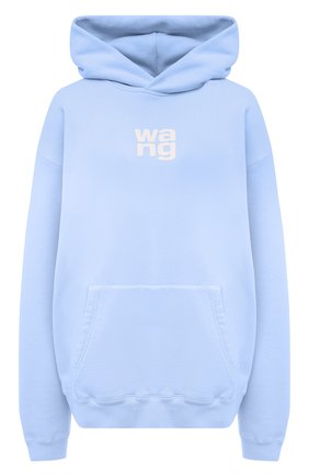 Женский хлопковый худи ALEXANDER WANG голубого цвета по цене 45450 руб., арт. UCC1211023 | Фото 1 Женский хлопковый худи ALEXANDER WANG голубого цвета, арт. UCC1211023 | Фото 1