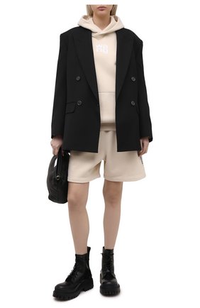 Женский хлопковый худи ALEXANDER WANG бежевого цвета по цене 45450 руб., арт. UCC1211023 | Фото 2 Женский хлопковый худи ALEXANDER WANG бежевого цвета, арт. UCC1211023 | Фото 2