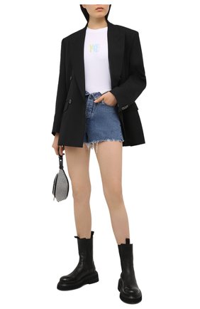 Женская хлопковая футболка ALEXANDER WANG белого цвета по цене 22400 руб., арт. UCC1211022 | Фото 2 Женская хлопковая футболка ALEXANDER WANG белого цвета, арт. UCC1211022 | Фото 2