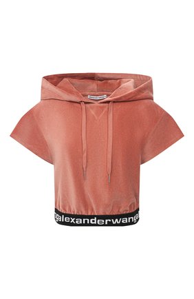 Женский худи ALEXANDERWANG.T коричневого цвета по цене 25950 руб., арт. 4CC1201106 | Фото 1 Женский худи ALEXANDERWANG.T коричневого цвета, арт. 4CC1201106 | Фото 1