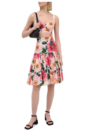 Женская хлопковая юбка DOLCE & GABBANA розового цвета по цене 67850 руб., арт. F4BI3T/HS5H9 | Фото 2 Женская хлопковая юбка DOLCE & GABBANA розового цвета, арт. F4BI3T/HS5H9 | Фото 2
