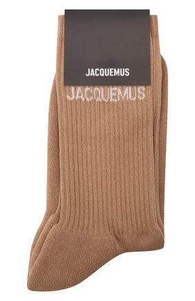 Женские хлопковые носки JACQUEMUS коричневого цвета по цене 3340 руб., арт. 211AC09/500880 | Фото 1 Женские хлопковые носки JACQUEMUS коричневого цвета, арт. 211AC09/500880 | Фото 1