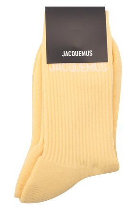 Женские хлопковые носки JACQUEMUS желтого цвета по цене 3340 руб., арт. 211AC09/500200 | Фото 1 Женские хлопковые носки JACQUEMUS желтого цвета, арт. 211AC09/500200 | Фото 1