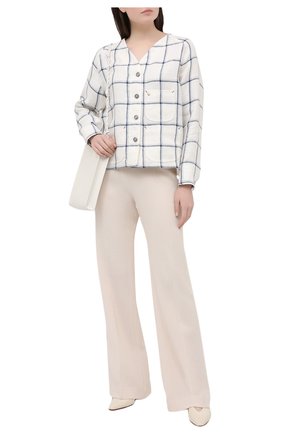 Женская льняная рубашка GIORGIO ARMANI белого цвета по цене 159500 руб., арт. 1SH0C05J/T02FL | Фото 2 Женская льняная рубашка GIORGIO ARMANI белого цвета, арт. 1SH0C05J/T02FL | Фото 2