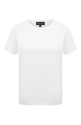 Женская хлопковая футболка GIORGIO ARMANI белого цвета по цене 31250 руб., арт. 3KAM91/AJEJZ | Фото 1 Женская хлопковая футболка GIORGIO ARMANI белого цвета, арт. 3KAM91/AJEJZ | Фото 1