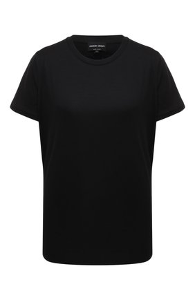 Женская хлопковая футболка GIORGIO ARMANI черного цвета по цене 31250 руб., арт. 3KAM91/AJEJZ | Фото 1 Женская хлопковая футболка GIORGIO ARMANI черного цвета, арт. 3KAM91/AJEJZ | Фото 1