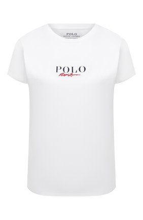 Женская хлопковая футболка POLO RALPH LAUREN белого цвета по цене 7875 руб., арт. 211838118 | Фото 1 Женская хлопковая футболка POLO RALPH LAUREN белого цвета, арт. 211838118 | Фото 1