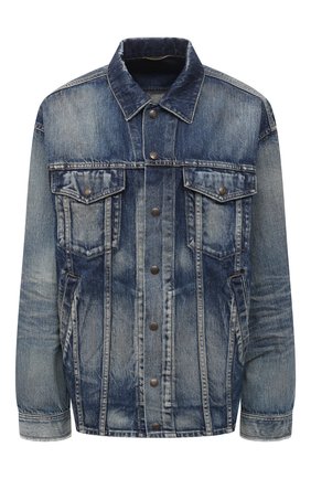 Женская джинсовая куртка SAINT LAURENT синего цвета по цене 105000 руб., арт. 645708/Y945K | Фото 1 Женская джинсовая куртка SAINT LAURENT синего цвета, арт. 645708/Y945K | Фото 1
