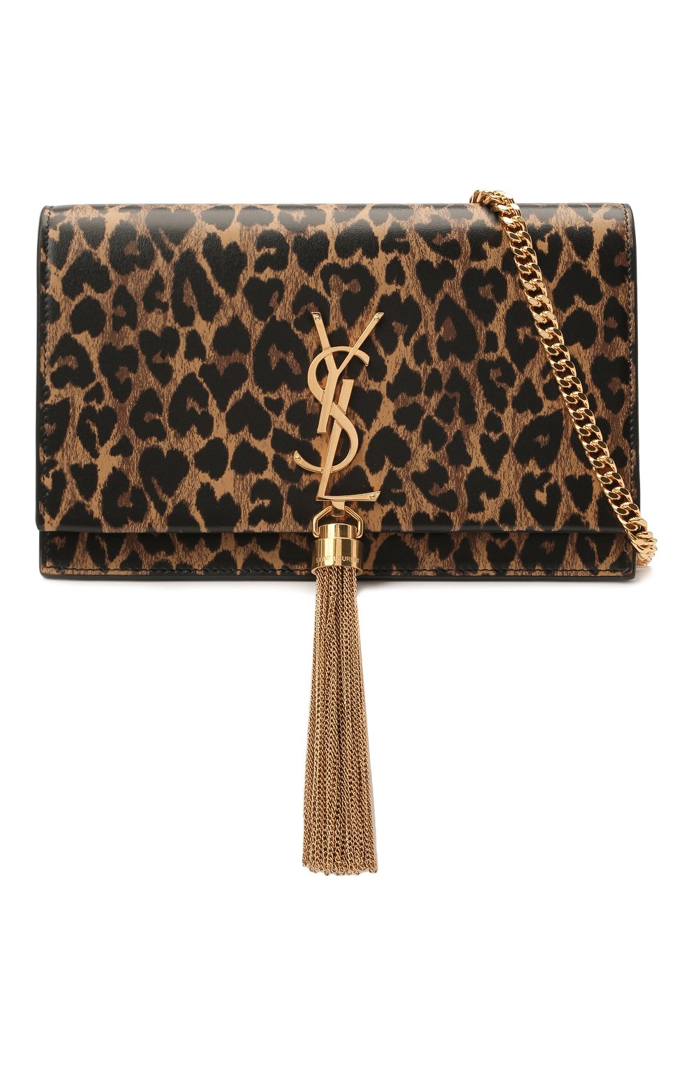 Женская сумка kate SAINT LAURENT леопардового цвета по цене 112500 руб., арт. 452159/2QJ1J | Фото 6 Женская сумка kate SAINT LAURENT леопардового цвета, арт. 452159/2QJ1J | Фото 6 (Женское Кросс-КТ: Вечерняя сумка; Сумки-технические: Сумки через плечо; Ремень/цепочка: С цепочкой, На ремешке; Материал: Натуральная кожа; Размер: mini)