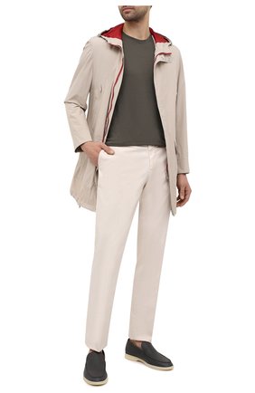 Мужские кожаные лоферы summer walk LORO PIANA темно-серого цвета по цене 69950 руб., арт. FAI1528 | Фото 2 Мужские кожаные лоферы summer walk LORO PIANA темно-серого цвета, арт. FAI1528 | Фото 2