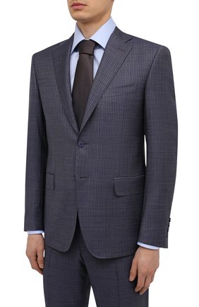 Мужской шерстяной костюм CANALI голубого цвета по цене 142000 руб., арт. 13290/31/BF00068 | Фото 2 Мужской шерстяной костюм CANALI голубого цвета, арт. 13290/31/BF00068 | Фото 2