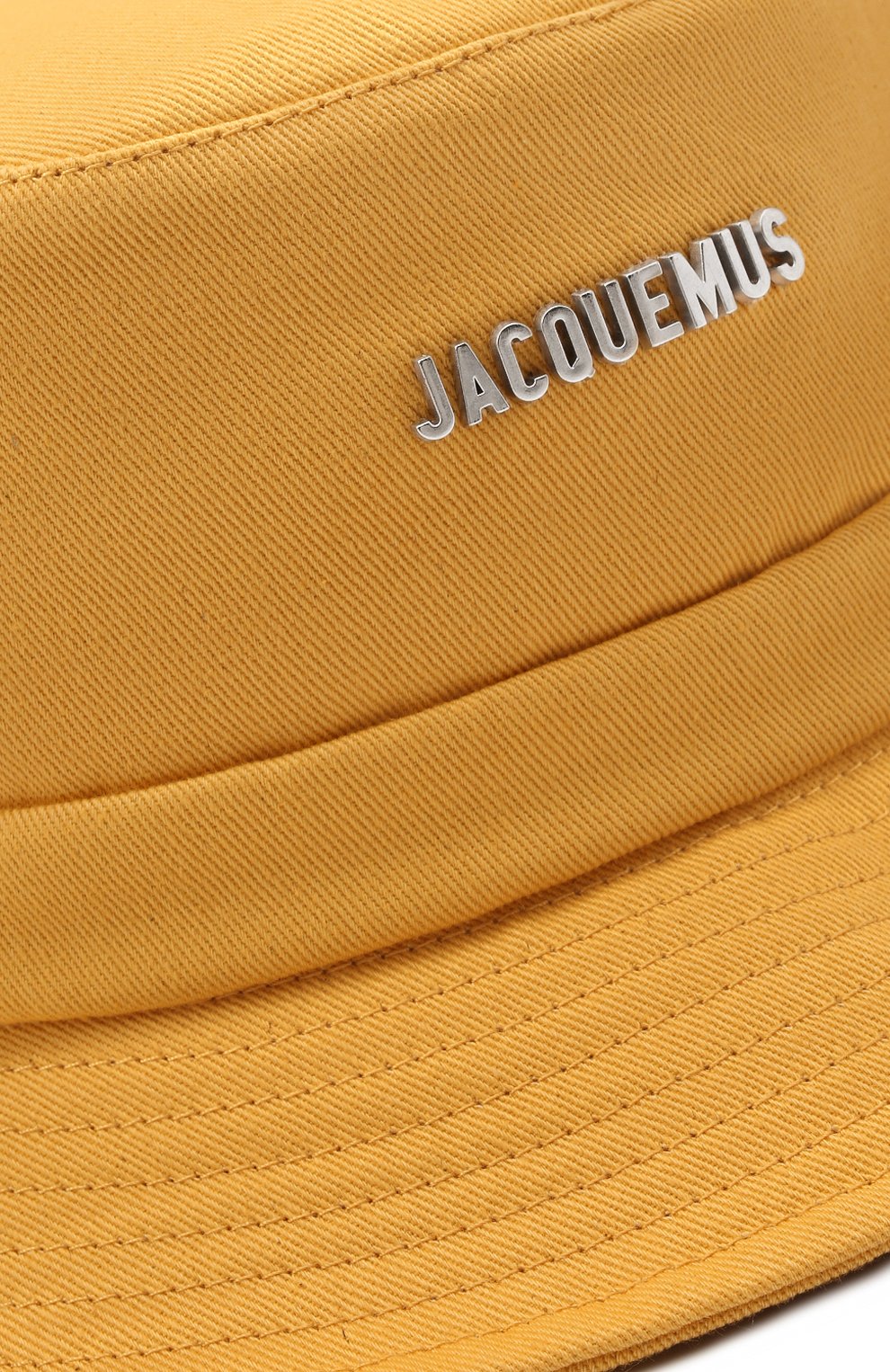 Мужская хлопковая панама le bob gadjo JACQUEMUS желтого цвета по цене 8995 руб., арт. 215AC03/506220 | Фото 3 Мужская хлопковая панама le bob gadjo JACQUEMUS желтого цвета, арт. 215AC03/506220 | Фото 3