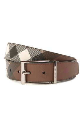 Мужской комбинированный ремень BURBERRY коричневого цвета по цене 36100 руб., арт. 8036958 | Фото 1 Мужской комбинированный ремень BURBERRY коричневого цвета, арт. 8036958 | Фото 1