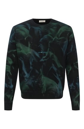 Мужской хлопковый свитшот SAINT LAURENT зеленого цвета по цене 52850 руб., арт. 652506/Y36CZ | Фото 1 Мужской хлопковый свитшот SAINT LAURENT зеленого цвета, арт. 652506/Y36CZ | Фото 1 (Мужское Кросс-КТ: свитшот-одежда; Материал внешний: Хлопок; Длина (для топов): Стандартные; Стили: Гранж; Рукава: Длинные; Принт: С принтом)