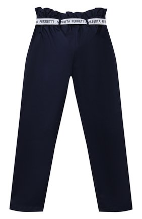 Детские хлопковые брюки ALBERTA FERRETTI JUNIOR синего цвета по цене 12550 руб., арт. 027433 | Фото 2 Детские хлопковые брюки ALBERTA FERRETTI JUNIOR синего цвета, арт. 027433 | Фото 2