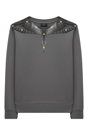 Детский хлопковый свитшот MARCELO BURLON KIDS OF MILAN темно-серого цвета по цене 15550 руб., арт. 21E/B/MB/2011/0020/8-14Y | Фото 1 Детский хлопковый свитшот MARCELO BURLON KIDS OF MILAN темно-серого цвета, арт. 21E/B/MB/2011/0020/8-14Y | Фото 1