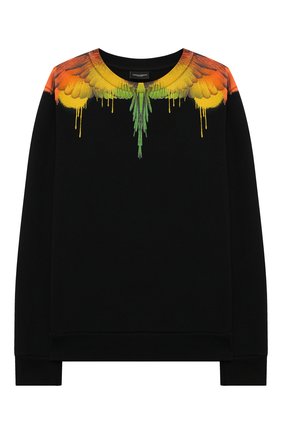 Детский хлопковый свитшот MARCELO BURLON KIDS OF MILAN черного цвета по цене 15550 руб., арт. 21E/B/MB/2004/0020/8-14Y | Фото 1 Детский хлопковый свитшот MARCELO BURLON KIDS OF MILAN черного цвета, арт. 21E/B/MB/2004/0020/8-14Y | Фото 1