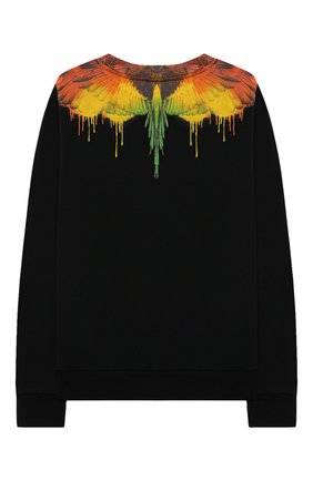 Детский хлопковый свитшот MARCELO BURLON KIDS OF MILAN черного цвета по цене 15550 руб., арт. 21E/B/MB/2004/0020/8-14Y | Фото 2 Детский хлопковый свитшот MARCELO BURLON KIDS OF MILAN черного цвета, арт. 21E/B/MB/2004/0020/8-14Y | Фото 2