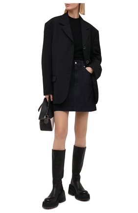 Женские джинсовая юбка-шорты DOLCE & GABBANA темно-синего цвета по цене 39400 руб., арт. F4BY4D/G8DA5 | Фото 2 Женские джинсовая юбка-шорты DOLCE & GABBANA темно-синего цвета, арт. F4BY4D/G8DA5 | Фото 2
