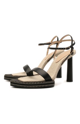 Женские кожаные босоножки novio JACQUEMUS черного цвета по цене 54700 руб., арт. 211F011/401990 | Фото 1 Женские кожаные босоножки novio JACQUEMUS черного цвета, арт. 211F011/401990 | Фото 1