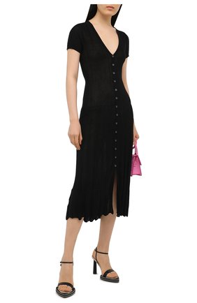 Женские кожаные босоножки novio JACQUEMUS черного цвета по цене 54700 руб., арт. 211F011/401990 | Фото 2 Женские кожаные босоножки novio JACQUEMUS черного цвета, арт. 211F011/401990 | Фото 2