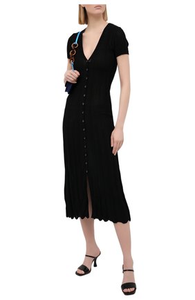 Женское хлопковое платье JACQUEMUS черного цвета по цене 43150 руб., арт. 211KN20/200990 | Фото 2 Женское хлопковое платье JACQUEMUS черного цвета, арт. 211KN20/200990 | Фото 2