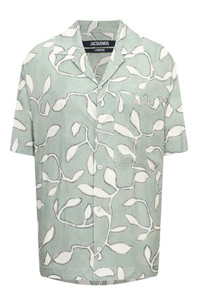 Женская рубашка из вискозы JACQUEMUS светло-зеленого цвета по цене 27850 руб., арт. 215SH21/111543 | Фото 1 Женская рубашка из вискозы JACQUEMUS светло-зеленого цвета, арт. 215SH21/111543 | Фото 1